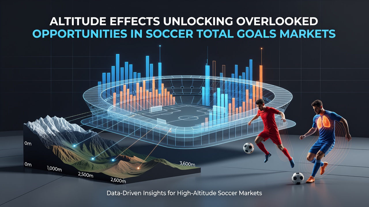 Data charts showing goal averages and betting line movements for high-altitude soccer venues
