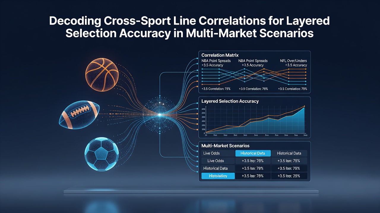 Data visualization charts illustrating cross-sport betting correlations and selection layers