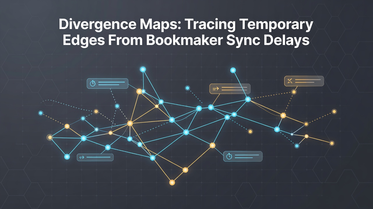 Detailed chart showing bookmaker odds synchronization timelines and resulting divergence patterns during live events